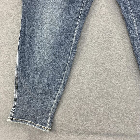 Judy Blue Jeans Womens 20W Blue Denim Jogger Drawstring Plus Pockets JB88779 - Picture 3 of 16